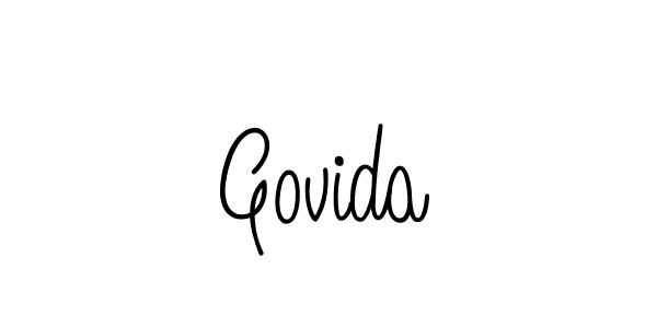 Design your own signature with our free online signature maker. With this signature software, you can create a handwritten (Angelique-Rose-font-FFP) signature for name Govida. Govida signature style 5 images and pictures png