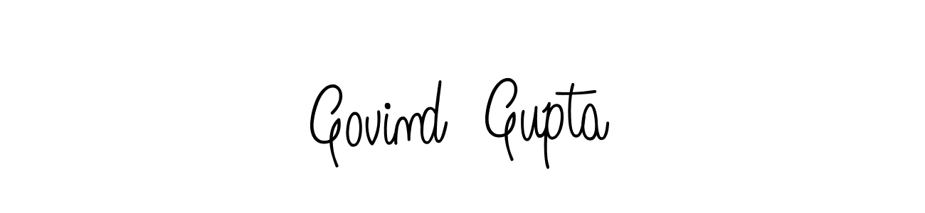 Create a beautiful signature design for name Govind  Gupta. With this signature (Angelique-Rose-font-FFP) fonts, you can make a handwritten signature for free. Govind  Gupta signature style 5 images and pictures png