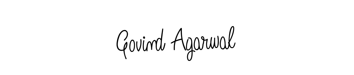 How to make Govind Agarwal name signature. Use Angelique-Rose-font-FFP style for creating short signs online. This is the latest handwritten sign. Govind Agarwal signature style 5 images and pictures png