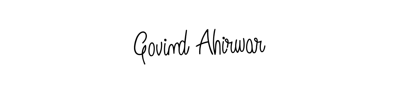 How to Draw Govind Ahirwar signature style? Angelique-Rose-font-FFP is a latest design signature styles for name Govind Ahirwar. Govind Ahirwar signature style 5 images and pictures png