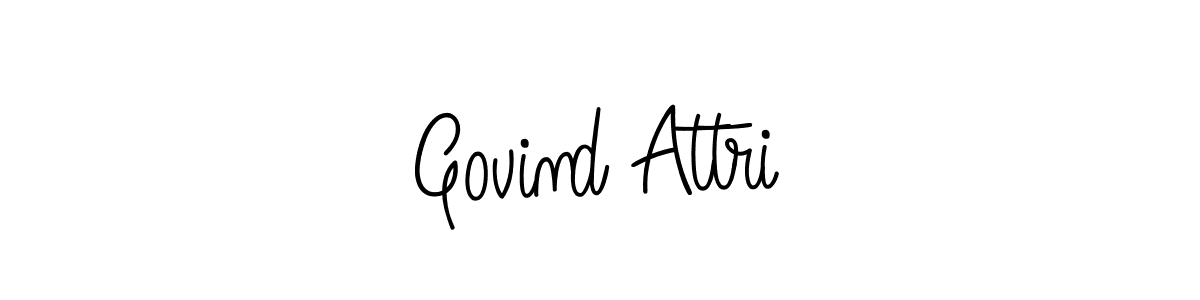 Govind Attri stylish signature style. Best Handwritten Sign (Angelique-Rose-font-FFP) for my name. Handwritten Signature Collection Ideas for my name Govind Attri. Govind Attri signature style 5 images and pictures png