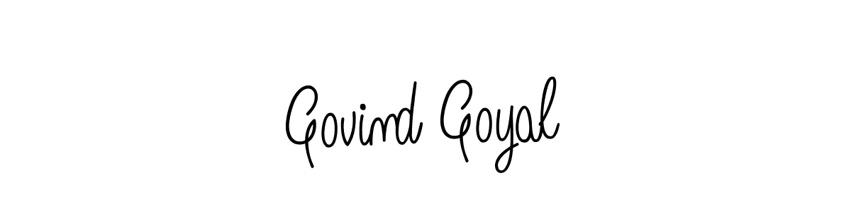 Create a beautiful signature design for name Govind Goyal. With this signature (Angelique-Rose-font-FFP) fonts, you can make a handwritten signature for free. Govind Goyal signature style 5 images and pictures png