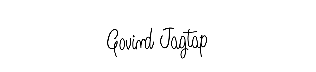 Create a beautiful signature design for name Govind Jagtap. With this signature (Angelique-Rose-font-FFP) fonts, you can make a handwritten signature for free. Govind Jagtap signature style 5 images and pictures png