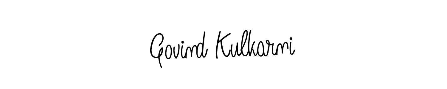Create a beautiful signature design for name Govind Kulkarni. With this signature (Angelique-Rose-font-FFP) fonts, you can make a handwritten signature for free. Govind Kulkarni signature style 5 images and pictures png