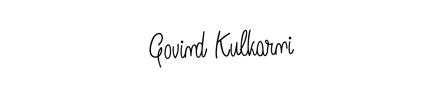 Create a beautiful signature design for name Govind Kulkarni. With this signature (Angelique-Rose-font-FFP) fonts, you can make a handwritten signature for free. Govind Kulkarni signature style 5 images and pictures png