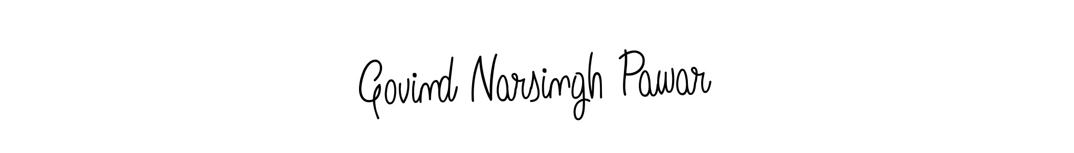 Create a beautiful signature design for name Govind Narsingh Pawar. With this signature (Angelique-Rose-font-FFP) fonts, you can make a handwritten signature for free. Govind Narsingh Pawar signature style 5 images and pictures png