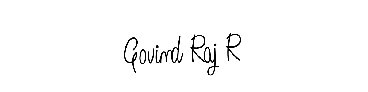 You should practise on your own different ways (Angelique-Rose-font-FFP) to write your name (Govind Raj R) in signature. don't let someone else do it for you. Govind Raj R signature style 5 images and pictures png