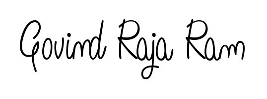 A timeless handwritten aesthetic for Govind Raja Ram. The Angelique-Rose-font-FFP font gives your signature a handcrafted feel with natural curves. Govind Raja Ram signature style 5 images and pictures png