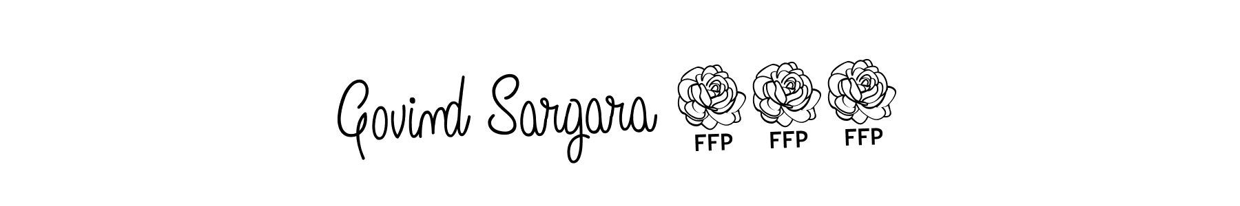Design your own signature with our free online signature maker. With this signature software, you can create a handwritten (Angelique-Rose-font-FFP) signature for name Govind Sargara 007. Govind Sargara 007 signature style 5 images and pictures png