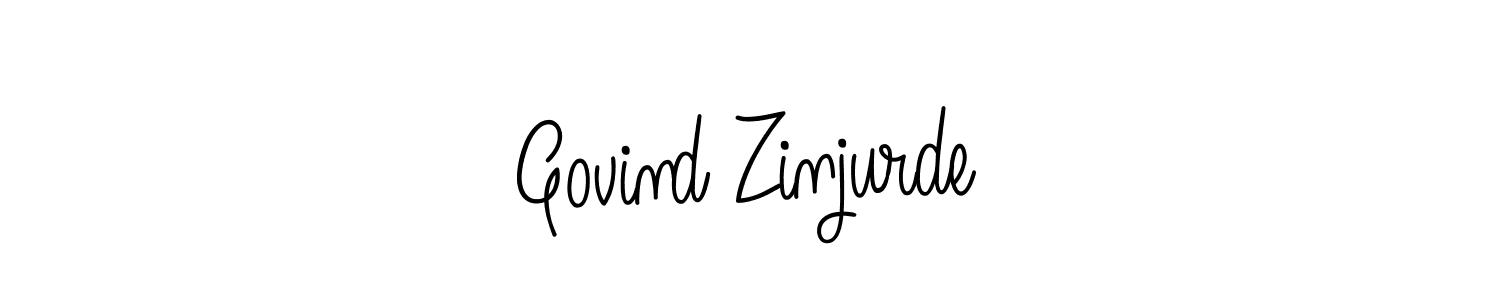 Also we have Govind Zinjurde name is the best signature style. Create professional handwritten signature collection using Angelique-Rose-font-FFP autograph style. Govind Zinjurde signature style 5 images and pictures png