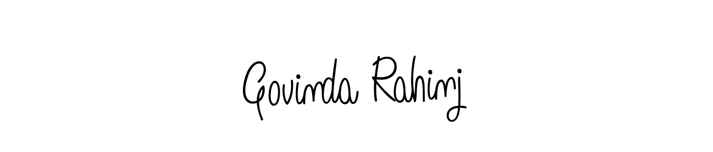 Angelique-Rose-font-FFP is a professional signature style that is perfect for those who want to add a touch of class to their signature. It is also a great choice for those who want to make their signature more unique. Get Govinda Rahinj name to fancy signature for free. Govinda Rahinj signature style 5 images and pictures png