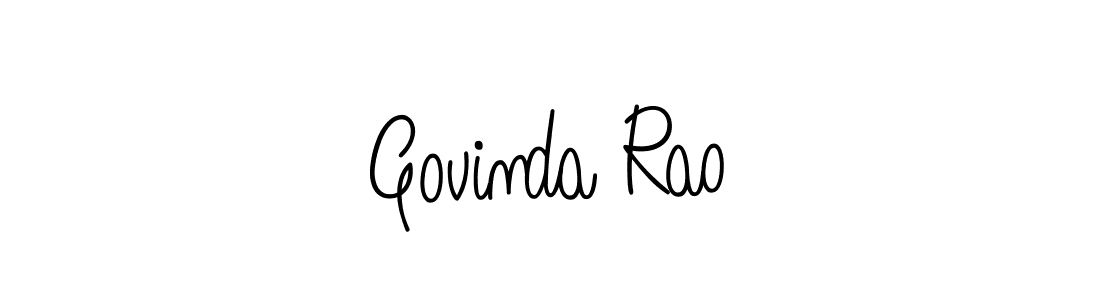 Make a beautiful signature design for name Govinda Rao. With this signature (Angelique-Rose-font-FFP) style, you can create a handwritten signature for free. Govinda Rao signature style 5 images and pictures png