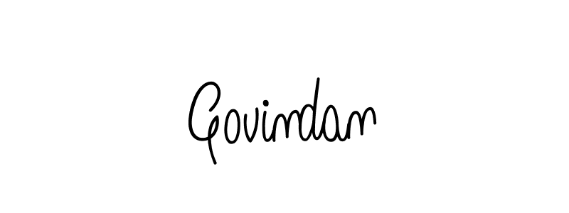 How to make Govindan name signature. Use Angelique-Rose-font-FFP style for creating short signs online. This is the latest handwritten sign. Govindan signature style 5 images and pictures png