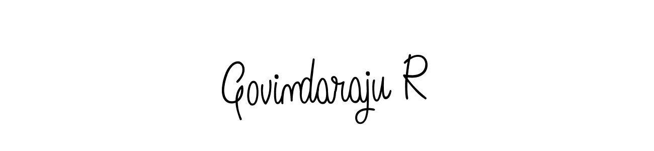 Make a beautiful signature design for name Govindaraju R. With this signature (Angelique-Rose-font-FFP) style, you can create a handwritten signature for free. Govindaraju R signature style 5 images and pictures png