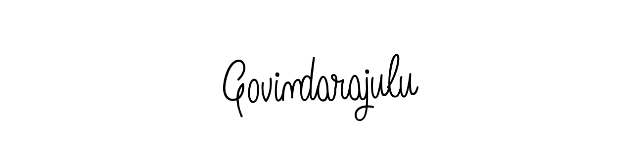 Use a signature maker to create a handwritten signature online. With this signature software, you can design (Angelique-Rose-font-FFP) your own signature for name Govindarajulu. Govindarajulu signature style 5 images and pictures png