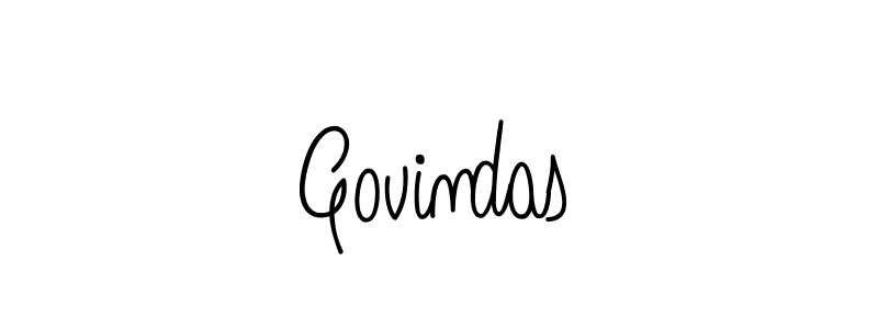Govindas stylish signature style. Best Handwritten Sign (Angelique-Rose-font-FFP) for my name. Handwritten Signature Collection Ideas for my name Govindas. Govindas signature style 5 images and pictures png