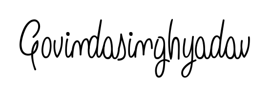 Discover how Govindasinghyadav looks in an executive cursive font (Angelique-Rose-font-FFP). Perfect for legal documents, invoices, and certificates. Govindasinghyadav signature style 5 images and pictures png