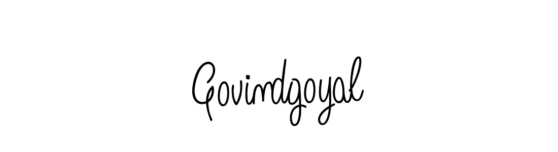 Make a beautiful signature design for name Govindgoyal. With this signature (Angelique-Rose-font-FFP) style, you can create a handwritten signature for free. Govindgoyal signature style 5 images and pictures png