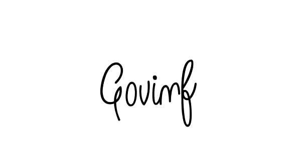 You should practise on your own different ways (Angelique-Rose-font-FFP) to write your name (Govinf) in signature. don't let someone else do it for you. Govinf signature style 5 images and pictures png