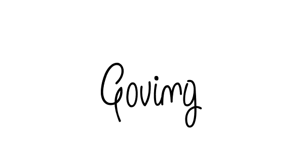 Design your own signature with our free online signature maker. With this signature software, you can create a handwritten (Angelique-Rose-font-FFP) signature for name Goving. Goving signature style 5 images and pictures png