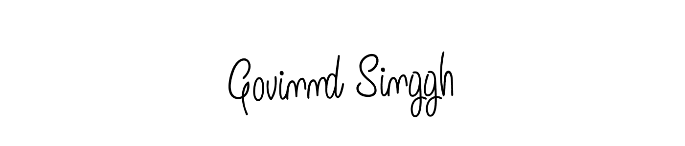 Make a beautiful signature design for name Govinnd Singgh. With this signature (Angelique-Rose-font-FFP) style, you can create a handwritten signature for free. Govinnd Singgh signature style 5 images and pictures png