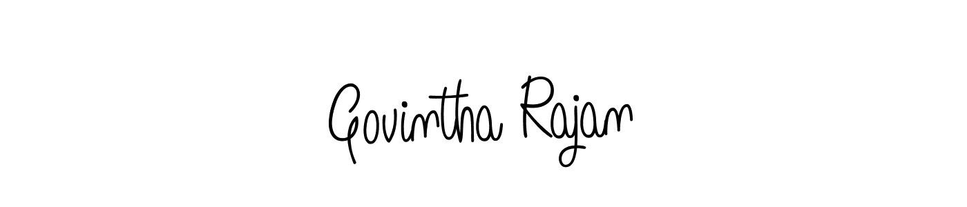 Govintha Rajan stylish signature style. Best Handwritten Sign (Angelique-Rose-font-FFP) for my name. Handwritten Signature Collection Ideas for my name Govintha Rajan. Govintha Rajan signature style 5 images and pictures png