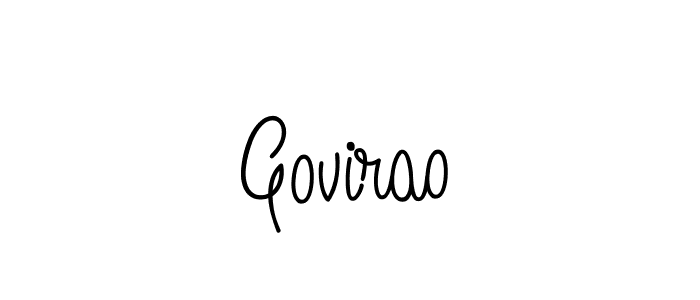 How to Draw Govirao signature style? Angelique-Rose-font-FFP is a latest design signature styles for name Govirao. Govirao signature style 5 images and pictures png