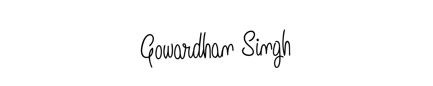 Create a beautiful signature design for name Gowardhan Singh. With this signature (Angelique-Rose-font-FFP) fonts, you can make a handwritten signature for free. Gowardhan Singh signature style 5 images and pictures png