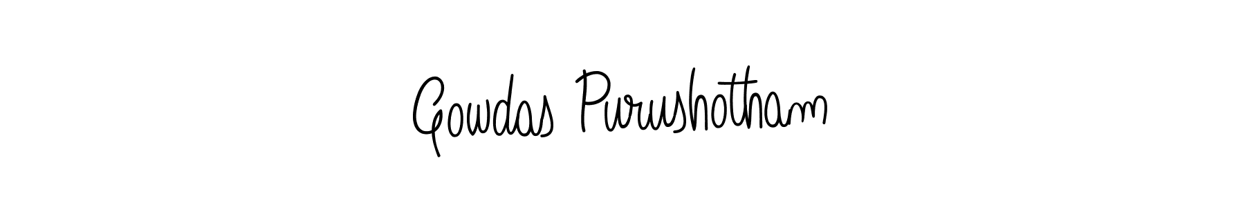 How to Draw Gowdas Purushotham signature style? Angelique-Rose-font-FFP is a latest design signature styles for name Gowdas Purushotham. Gowdas Purushotham signature style 5 images and pictures png