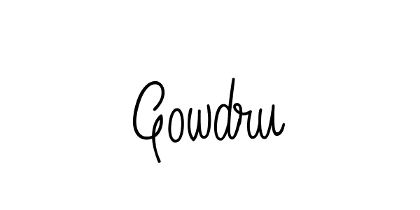 Once you've used our free online signature maker to create your best signature Angelique-Rose-font-FFP style, it's time to enjoy all of the benefits that Gowdru name signing documents. Gowdru signature style 5 images and pictures png