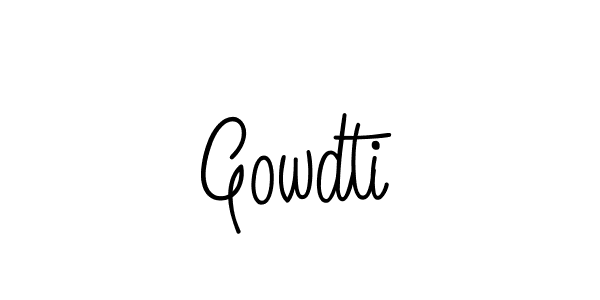 Create a beautiful signature design for name Gowdti. With this signature (Angelique-Rose-font-FFP) fonts, you can make a handwritten signature for free. Gowdti signature style 5 images and pictures png