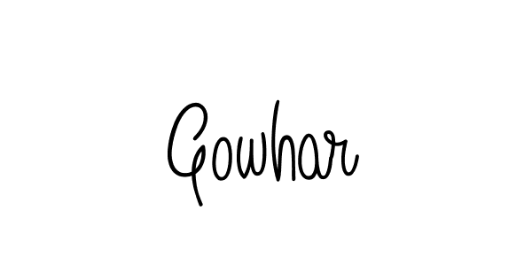 Make a beautiful signature design for name Gowhar. Use this online signature maker to create a handwritten signature for free. Gowhar signature style 5 images and pictures png