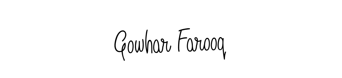 Once you've used our free online signature maker to create your best signature Angelique-Rose-font-FFP style, it's time to enjoy all of the benefits that Gowhar Farooq name signing documents. Gowhar Farooq signature style 5 images and pictures png
