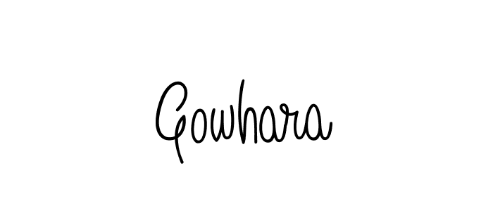 How to make Gowhara signature? Angelique-Rose-font-FFP is a professional autograph style. Create handwritten signature for Gowhara name. Gowhara signature style 5 images and pictures png