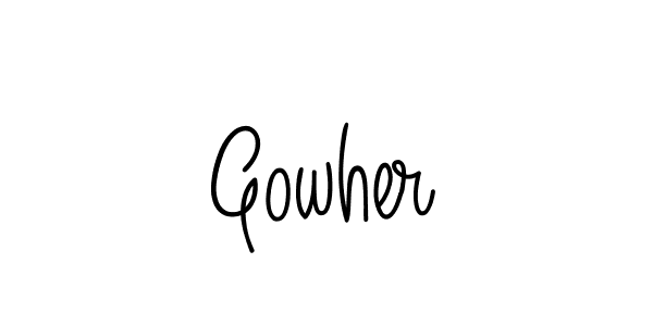 Also You can easily find your signature by using the search form. We will create Gowher name handwritten signature images for you free of cost using Angelique-Rose-font-FFP sign style. Gowher signature style 5 images and pictures png