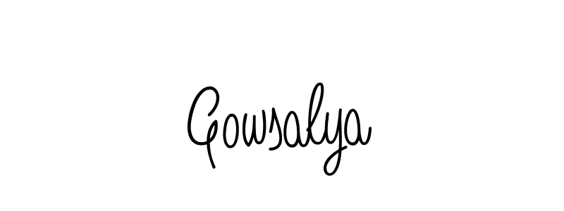 You can use this online signature creator to create a handwritten signature for the name Gowsalya. This is the best online autograph maker. Gowsalya signature style 5 images and pictures png