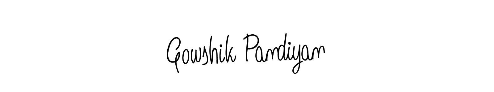 You can use this online signature creator to create a handwritten signature for the name Gowshik Pandiyan. This is the best online autograph maker. Gowshik Pandiyan signature style 5 images and pictures png