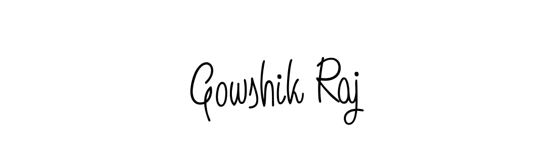 Make a beautiful signature design for name Gowshik Raj. With this signature (Angelique-Rose-font-FFP) style, you can create a handwritten signature for free. Gowshik Raj signature style 5 images and pictures png