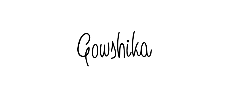 It looks lik you need a new signature style for name Gowshika. Design unique handwritten (Angelique-Rose-font-FFP) signature with our free signature maker in just a few clicks. Gowshika signature style 5 images and pictures png