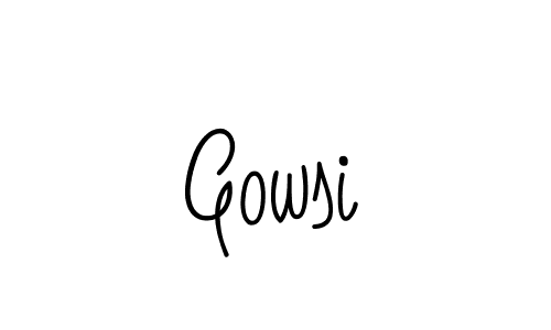 The best way (Angelique-Rose-font-FFP) to make a short signature is to pick only two or three words in your name. The name Gowsi include a total of six letters. For converting this name. Gowsi signature style 5 images and pictures png