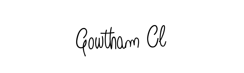 Make a beautiful signature design for name Gowtham Cl. Use this online signature maker to create a handwritten signature for free. Gowtham Cl signature style 5 images and pictures png