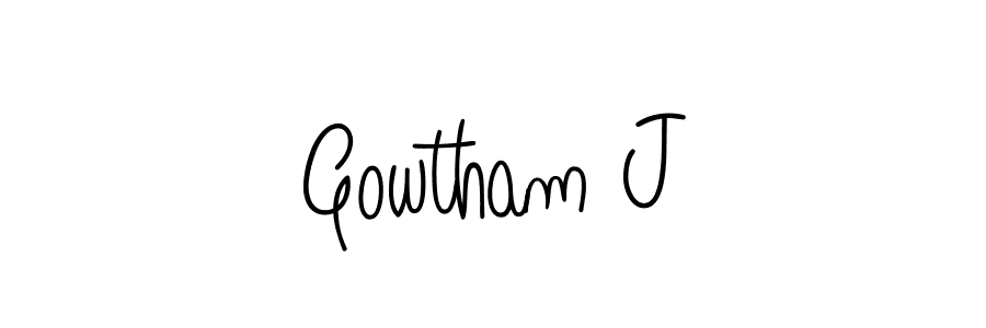 Also we have Gowtham J name is the best signature style. Create professional handwritten signature collection using Angelique-Rose-font-FFP autograph style. Gowtham J signature style 5 images and pictures png