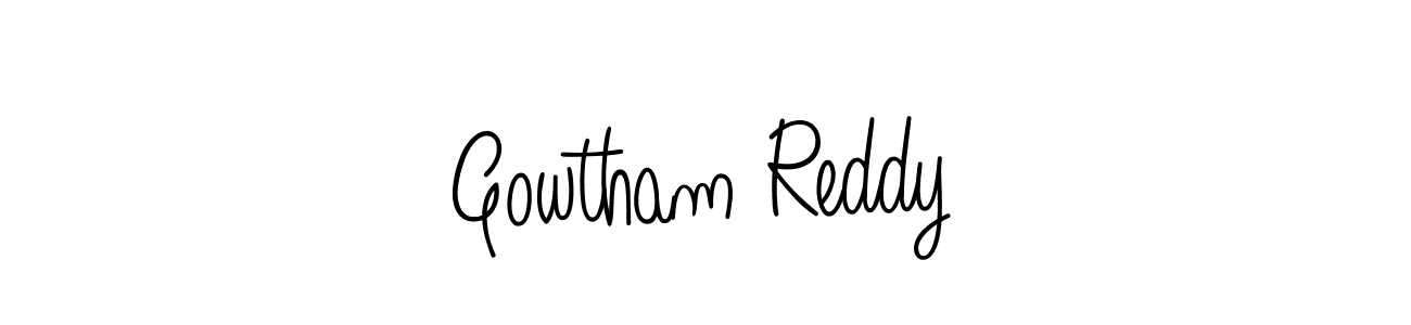 Make a beautiful signature design for name Gowtham Reddy. Use this online signature maker to create a handwritten signature for free. Gowtham Reddy signature style 5 images and pictures png