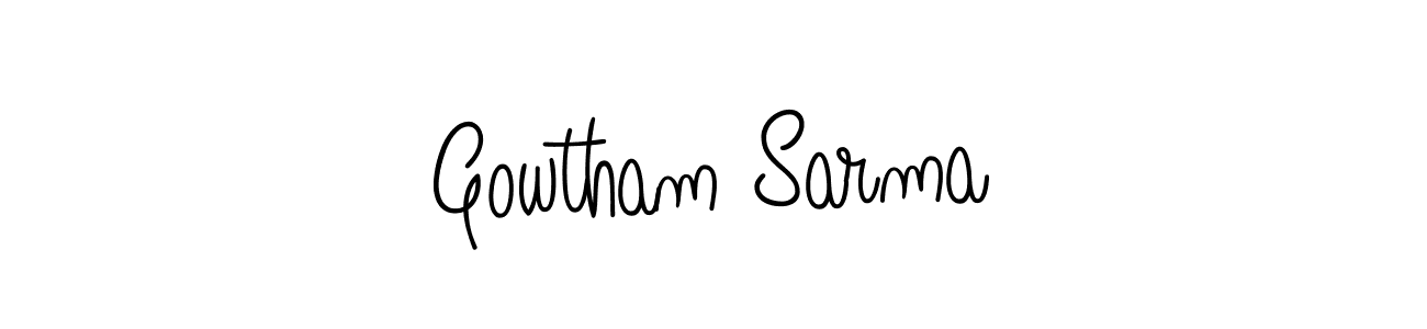 Angelique-Rose-font-FFP is a professional signature style that is perfect for those who want to add a touch of class to their signature. It is also a great choice for those who want to make their signature more unique. Get Gowtham Sarma name to fancy signature for free. Gowtham Sarma signature style 5 images and pictures png