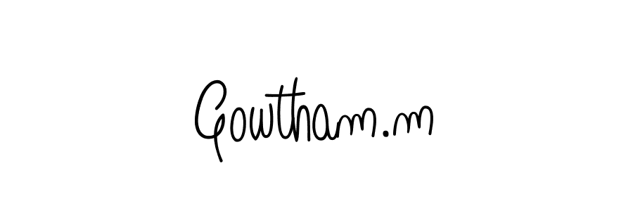 Check out images of Autograph of Gowtham.m name. Actor Gowtham.m Signature Style. Angelique-Rose-font-FFP is a professional sign style online. Gowtham.m signature style 5 images and pictures png