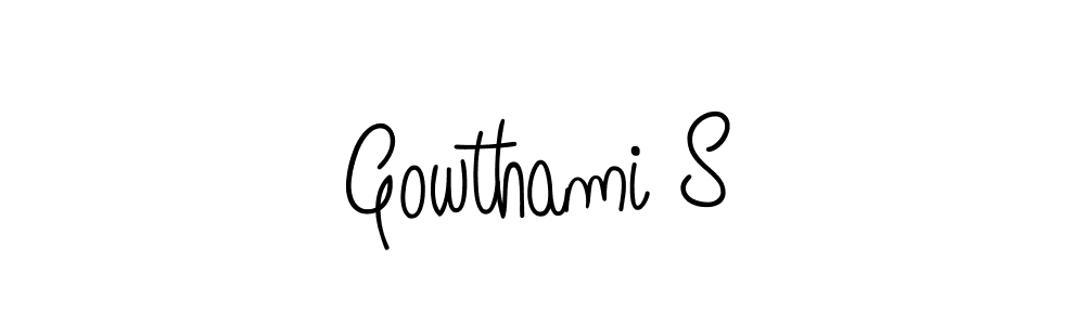 How to Draw Gowthami S signature style? Angelique-Rose-font-FFP is a latest design signature styles for name Gowthami S. Gowthami S signature style 5 images and pictures png