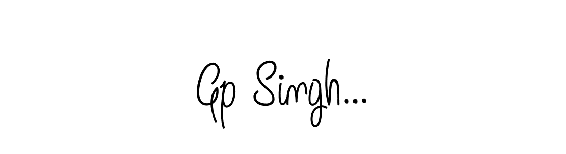 How to make Gp Singh... signature? Angelique-Rose-font-FFP is a professional autograph style. Create handwritten signature for Gp Singh... name. Gp Singh... signature style 5 images and pictures png