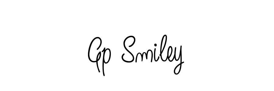 How to make Gp Smiley name signature. Use Angelique-Rose-font-FFP style for creating short signs online. This is the latest handwritten sign. Gp Smiley signature style 5 images and pictures png