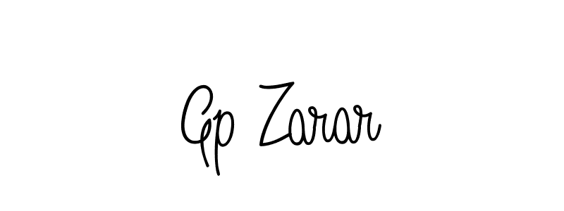 Design your own signature with our free online signature maker. With this signature software, you can create a handwritten (Angelique-Rose-font-FFP) signature for name Gp Zarar. Gp Zarar signature style 5 images and pictures png