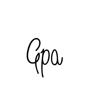 Design your own signature with our free online signature maker. With this signature software, you can create a handwritten (Angelique-Rose-font-FFP) signature for name Gpa. Gpa signature style 5 images and pictures png